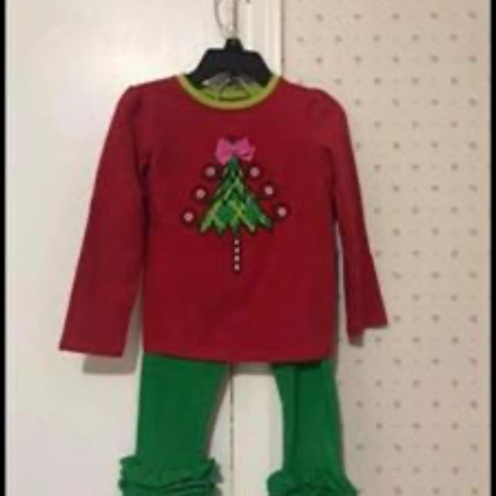 Toddler Girl Christmas Outfit. Size - 3T